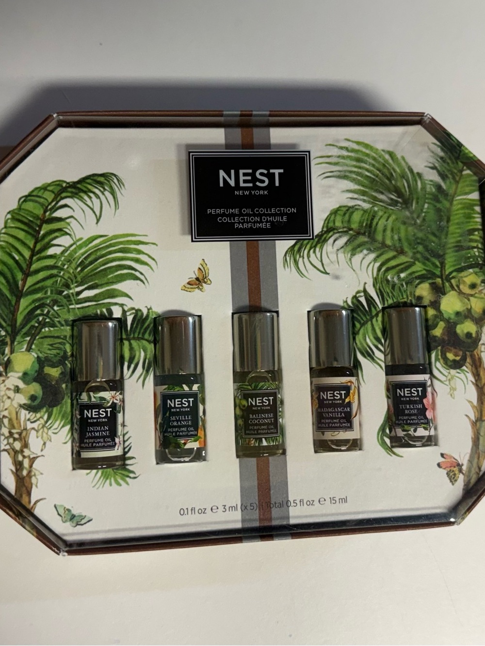 NEST Fragrances Perfume Oil Collection — Green, Gold, Cream
